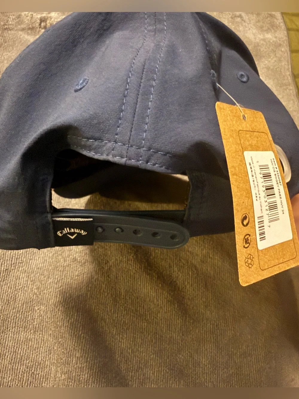 Callaway Navy Baseball Hat with Black Strap